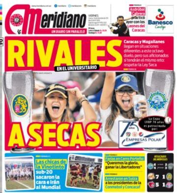 Portadas de la prensa mundial