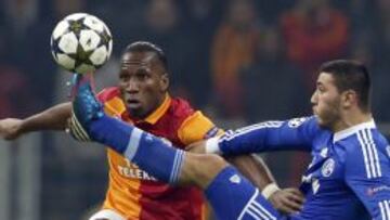 Drogba en el partido de Champions del pasado mi&eacute;rcoles contra el Schalke.