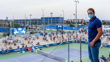 Rafa Nadal, aficionado de lujo en el torneo "Rafa Nadal Open"