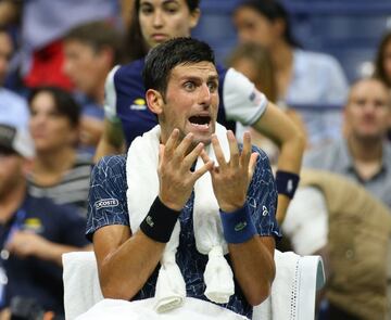 Novak Djokovic ante John Millman.