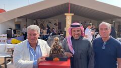 Joan Laporta, en un acto en el Dakar estos días en Riad.