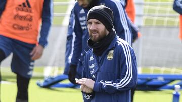 Messi con Argentina.