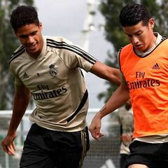 James y el Real Madrid continúan preparando el regreso de LaLiga