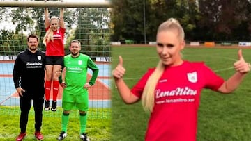 La actriz de cine X Lena Nitro patrocina un equipo de fútbol alemán