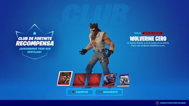 Club de Fortnite agosto 2022: nueva skin Wolverine Cero ya disponible
