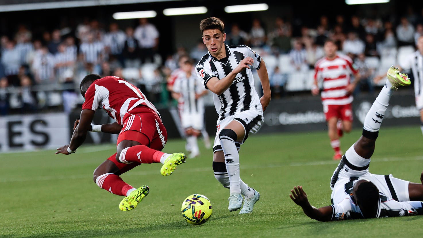 Jugadores del Castellón celebrando