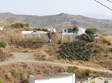 Cortijo con varios paseros. Si os fijáis, el segundo por la derecha tiene uvas.