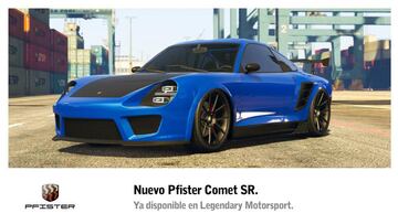 GTA Online: Pfister Comet SR ya disponible y nuevos descuentos
