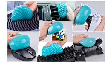 ?Cmo limpiar rendijas en un coche? Con este gel flexible y adhesivo