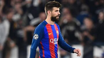 Piqu&eacute; tras el duelo contra la Juventus. 