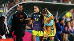 Carolina Arias salió lesionada en el partido de la Selección Colombia ante Inglaterra en los cuartos de final del Mundial Femenino 2023.