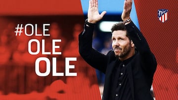 Simeone firma su renovación con el Atlético de Madrid hasta 2020