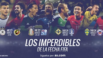 Los 10 partidos imperdibles de la Fecha FIFA este fin de semana