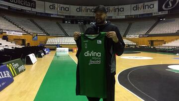 Jerome Jordan, con la camiseta del Joventut.