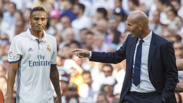 Danilo y Zinedine Zidane.