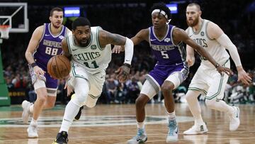 Los Celtics remontan 17 puntos con triple-doble de Kyrie Irving
