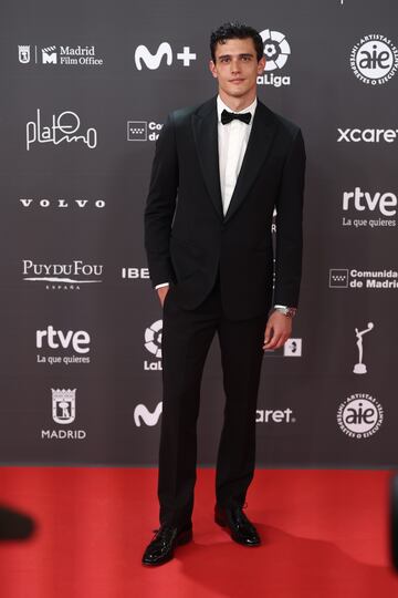 El modelo Xavi Serrano posa a su llegada a la 10ª edición de los Premios Platino del cine Iberoamericano.