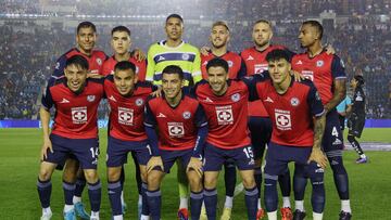 Cruz Azul team group during the 15th round match between Cruz Azul and Santos as part of the Liga BBVA MX, Torneo Apertura 2024 at Ciudad de los Deportes Stadium on November 02, 2024 in Mexico City, Mexico.