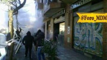 Altercados en el Atlético-Valencia