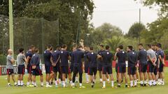El Athletic completó la última sesión antes del Panathinaikos
