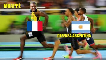 Los mejores memes del Francia-Argentina