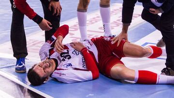 Ángel Fernández, lesión en la zona intercostal.