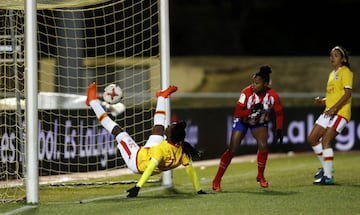 Buena presentación de Santa Fe en España en el partido por la Copa Dimayor-LaLiga Women ante Atlético Madrid. Melissa Herrera marcó el gol para el 1-1 final.