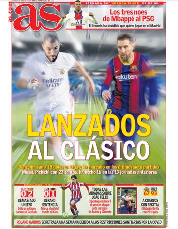 Las portadas de AS de abril