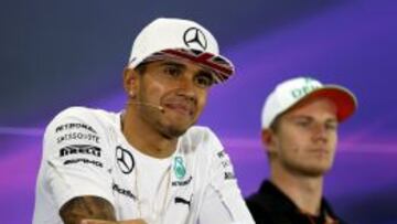 Hamilton, en Abu Dhabi.