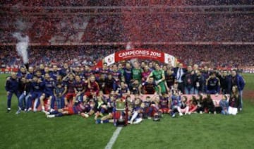 El Barecelona campeón de la Copa del Rey.