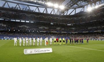 Formación de los equipos del Real Madrid y Levante.