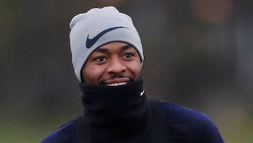 Soccer Football - Euro 2020 Qualifier - England Training - Watford Training Ground, St Albans, Britain - November 16, 2019   England&#039;s Raheem Sterling during training   Action Images via Reuters/Matthew Childs