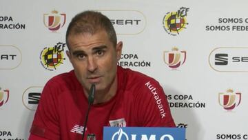 Garitano: "No hay favorito en una semifinal de Copa"