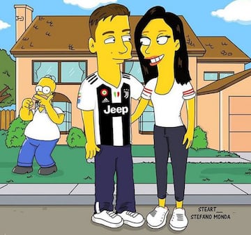 Figuras del fútbol mundial echas al estilo de Los Simpsons