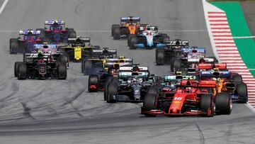 Salida del GP de Austria de F1 2019.