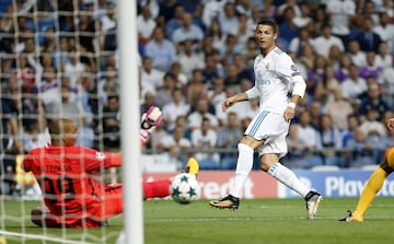 1-0. Cristiano Ronaldo marcó el primer gol.