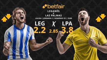 CD Leganés vs. UD Las Palmas: horario, TV, pronósticos, estadísticas y clasificación