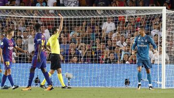 Expulsión de Cristiano Ronaldo en el Barcelona-Real Madrid de la Supercopa de España.