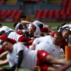 All smiles at Anfield as Liverpool stage open media day