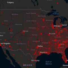 Mapa de casos y muertos por estados de coronavirus en USA; 12 de septiembre