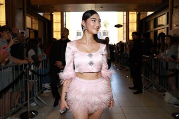 Anna Aya durante los premios iHeartRadio Music Awards 2024 celebrados en el Dolby Theatre de Los Ángeles.