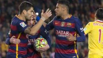 Suárez, Neymar y Messi.