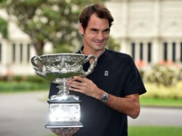 El día después: Federer celebró su título con los fans