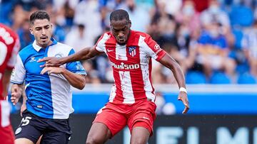 Kondogbia y Toni Moya, en el Alavés-Atlético.