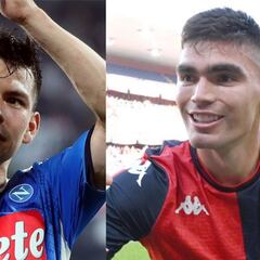 Johan Vásquez y Chucky Lozano, únicos mexicanos en anotar gol en Italia