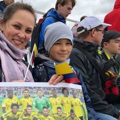 El calor de los hinchas cobija práctica de Colombia en Kazán