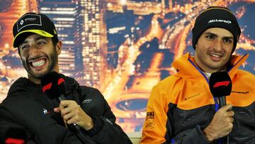 Daniel Ricciardo y Carlos Sainz.