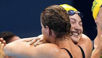 Las hermanas Cate y Bronte Campbell, durante los Juegos Ol&iacute;mpicos de R&iacute;o.