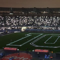 Espectacular homenaje a Maradona en Nápoles