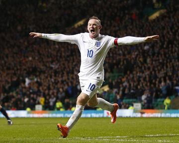 Rooney es el máximo goleador de la selección inglesa con 53 goles.